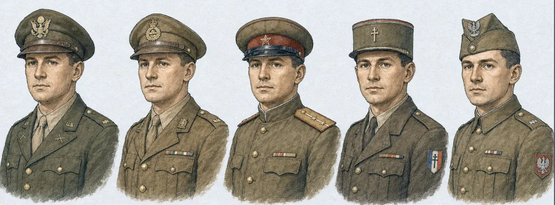 WW2 Allied Officer Rank Insignia